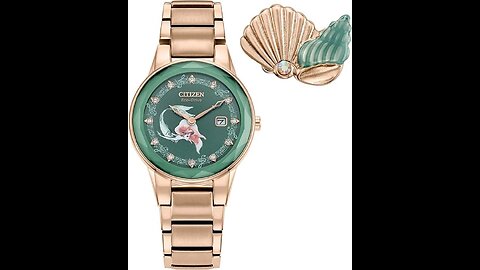 Citizen Eco-Drive Ladies' Special Edition Disney Princess Ariel Faceted Crystal Watch