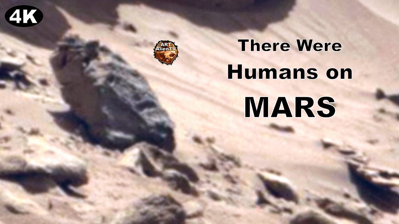 There Were Humans on MARS. Alien Statues in 4K