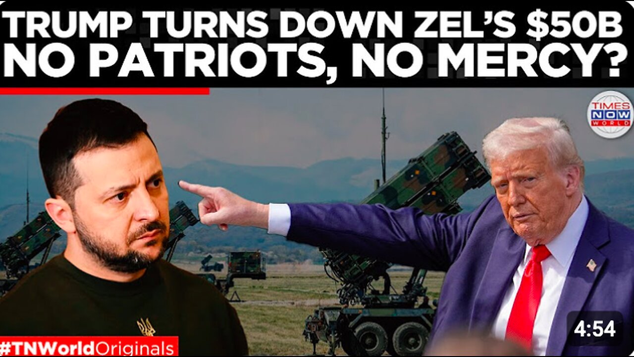 Trump Shuts the Door on Ukraine’s $50 Billion Patriot Deal—Zelenskyy Left in the Cold- says report