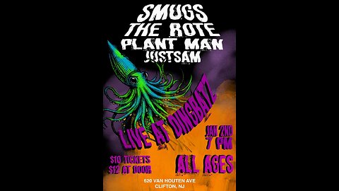 LIVE FOH - The Smugz, The Rote, Plant Man, Just Sam