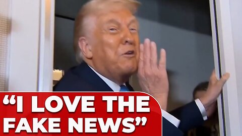 Trump’s FUNNY REACTION to media during Air Force One TURBULENCE goes viral