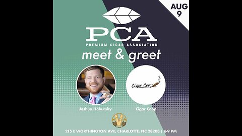 PCA Meet & Greet with Executive Director Joshua Harbursky, Live from The Vintage Whiskey & Cigar Bar