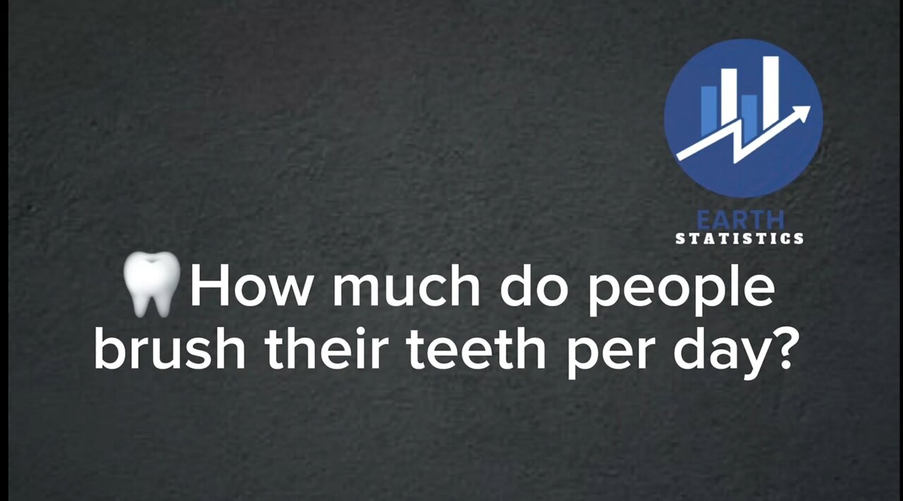 How much do people brush their teeth per day