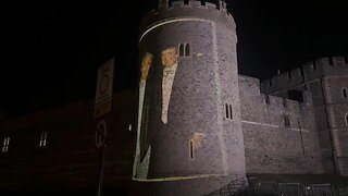 Four arrested after images of Trump and Epstein projected on to Windsor castle