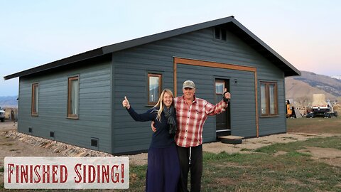 Finished Siding! Fully Ready for Winter Between Snow Storms - Final Touches, Drain Rocks, Tidying Up