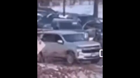 This angle clearly shows the ICE agent being hit and dragged on by the car.