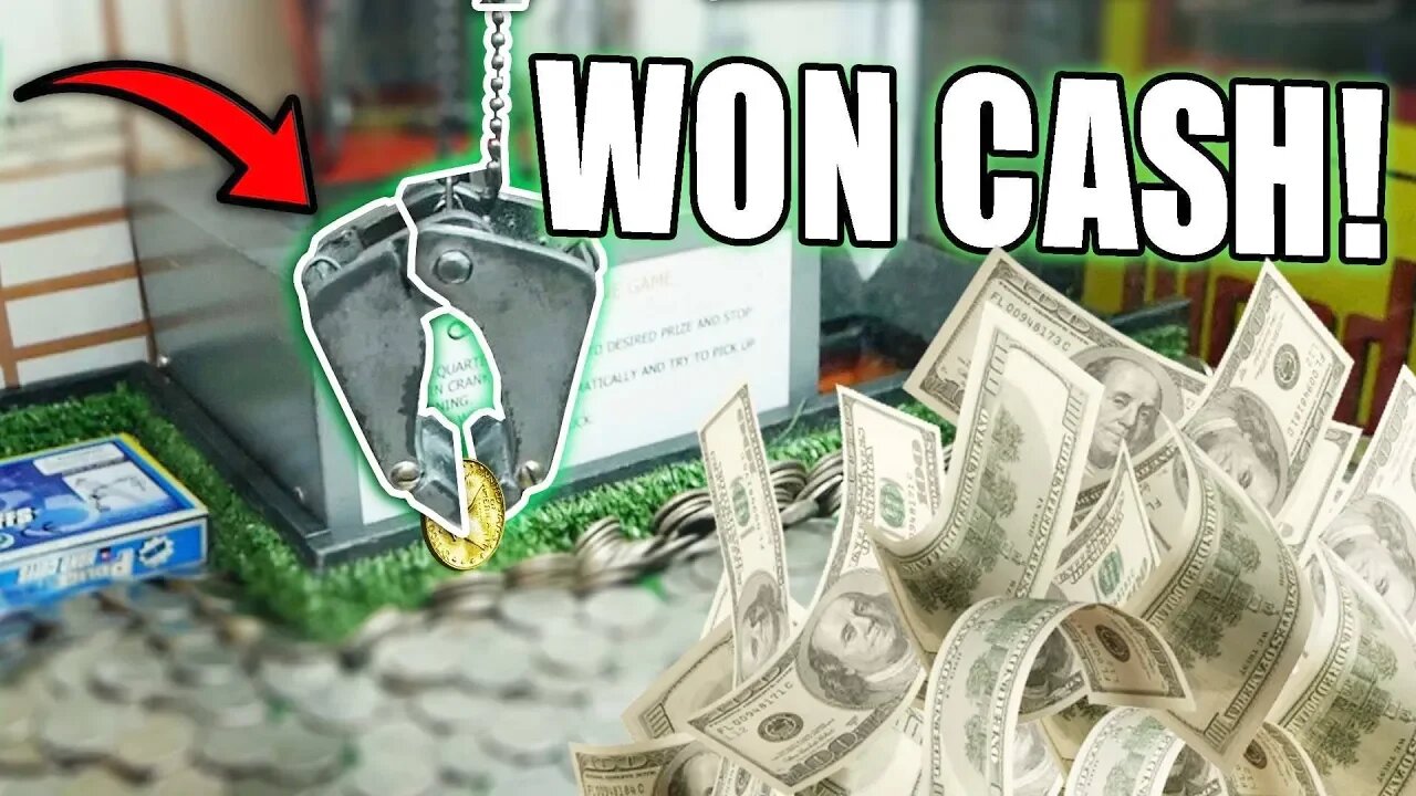 WINNING CASH FROM RARE CLAW MACHINES!