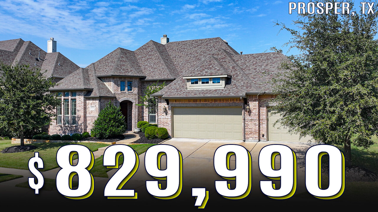HOME FOR SALE IN PROSPER TX | Willow Ridge Neighborhood | $829,990 | 4 BD 3 BA 3,232 SQFT