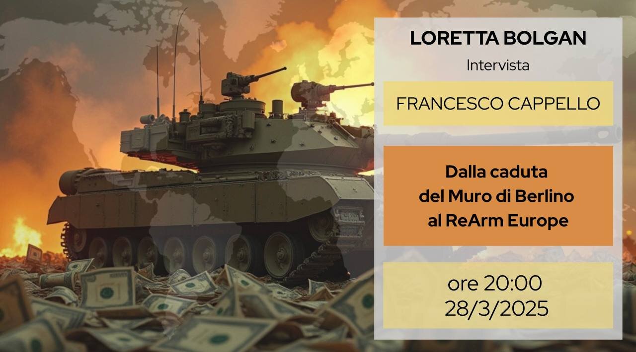 Prof. Francesco Cappello - DALLA CADUTA DEL MURO DI BERLINO AL REARM EUROPE - intervista L. Bolgan
