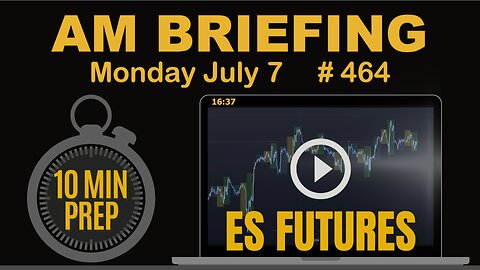 AM Briefing: | Preparing ES Traders For Our Emini and MES Micros Futures Trading Room