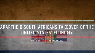 Apartheid South Africans Takeover Of The United States' Economy