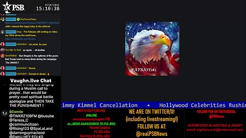 2025-09-18 15:05 EDT - The PATRIOTski Tavern: