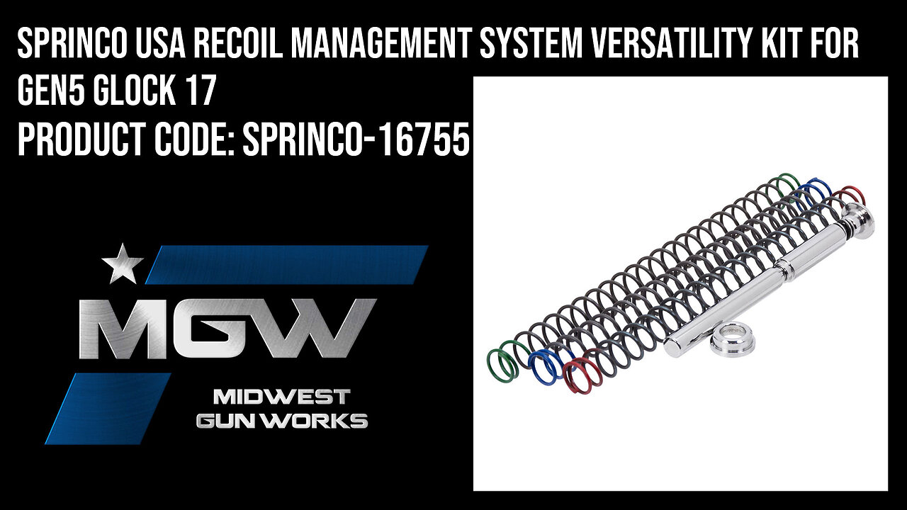 Sprinco USA Recoil Management System Versatility Kit For Gen5 Glock 17 - SPRINCO-16755