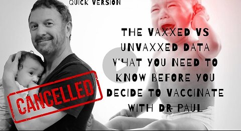 DOCTOR PAUL THOMAS, RETIRED PEDIATRICIAN "SAFEST NOT TO VACCINATE GRAND/CHILD AT ALL!"