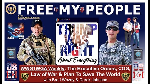 FREE MY PEOPLE 1776 Nation, Trump Q Drops, July 4, FAFO Alcatraz & more! Derek Johnson, Brad Wozny