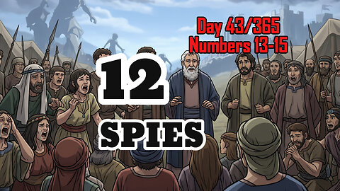 Day 43/365 - Sending 12 Spies to Canaan | Canaanite Giants #bible #numbers #biblerecap