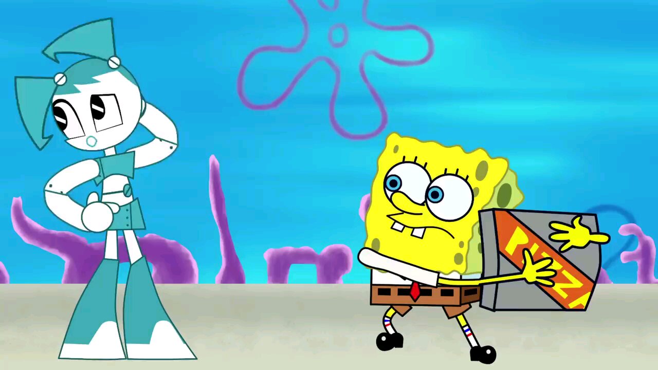 Jenny wants Robot pizza from spongebob