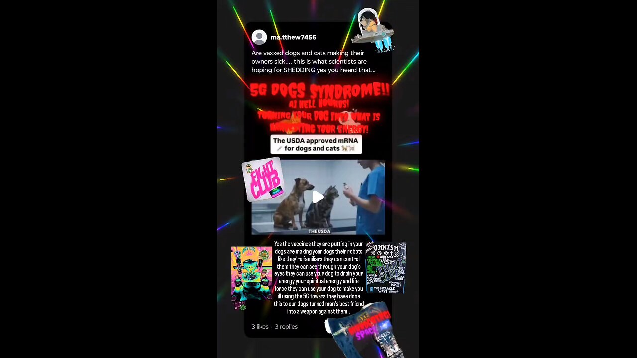 5G DOGS a i hellhounds used to make you ill and feed off of your energy