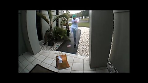 He Delivered Some Food and then Kicked It