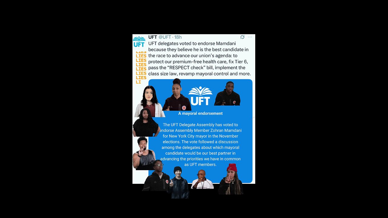 UFT’s endorsement of socialist Zohran Mamdani is reckless.
