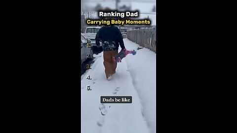 😂RANKING FUNNY DAD | CARRYING BABY MOVEMENT 😂