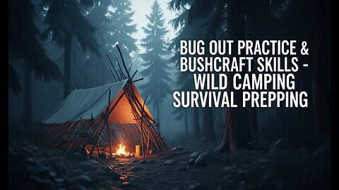 Bug Out Practice & Bushcraft Skills | Wild Camping Survival Prepping