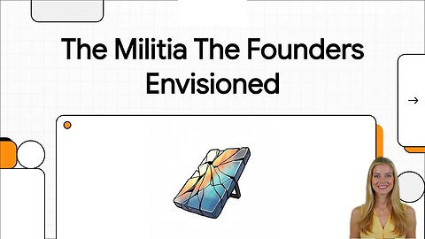 We were SWINDLED out of the People's MILITIA!!