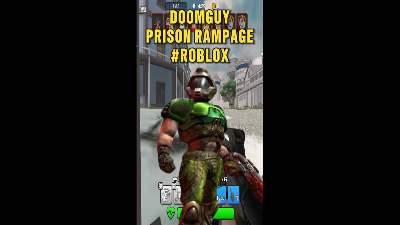 DOOMGUY PRISON RAMPAGE ft.Dark Romeo #roblox #trending #game #gaming #highlights