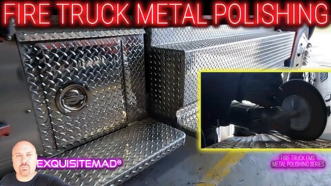 Polishing a Fire Truck Aluminum Metal Diamond Tread Plate in Alexander City Alabama