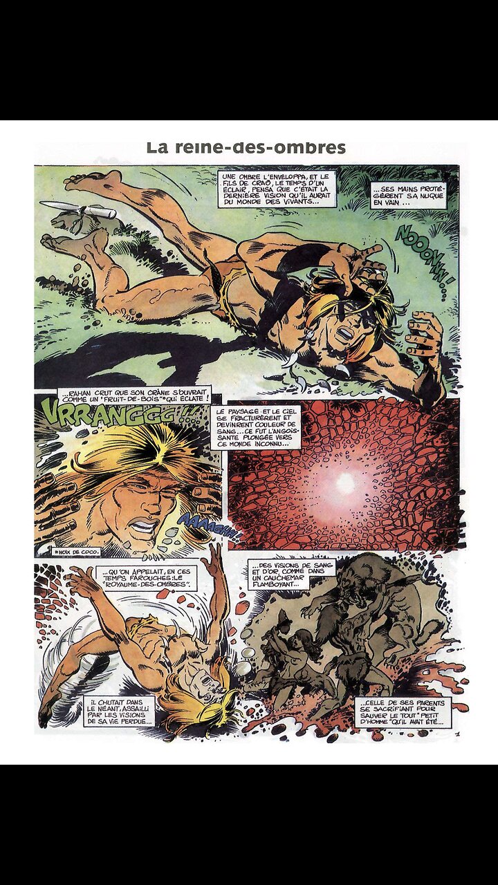 Rahan. Episode 167. By Roger Lecureux. The Queen of Shadows. A Puke(TM) Comic.