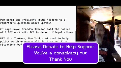 Trump didn't like Epstein question, Chicago Mayor against ICE, Yonkers NY using AI to help police