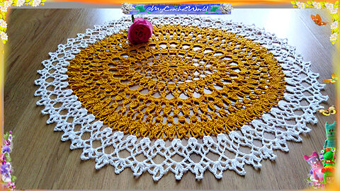 Serwetka Owalna Nr2/Cz.2 #dolly #szydełkowanie #serwetka #tutorial @mycrochetworld