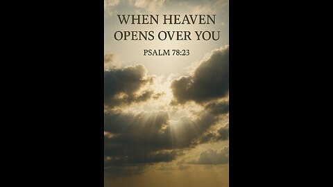 “When Heaven Opens Over You ☁️✨”