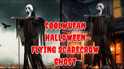 COOLWUFAN Halloween Scarecrow Ghost