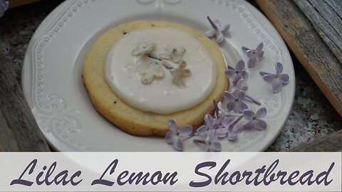 Lilac Lemon Shortbread Cookies