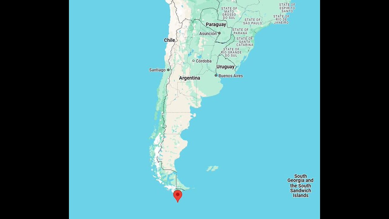 7.5 magnitude earthquake, shallow at the end of the world 🌎 Drake Passage