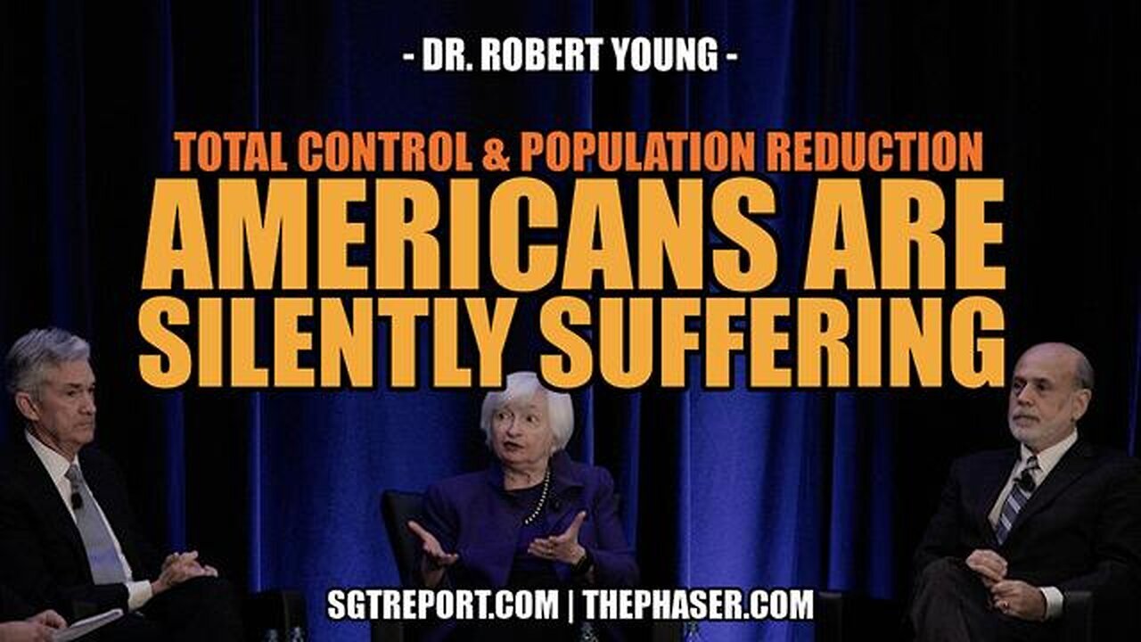 MILLIONS OF AMERICANS ARE SUFFERING SILENTLY & DYING -- Dr. Robert Young