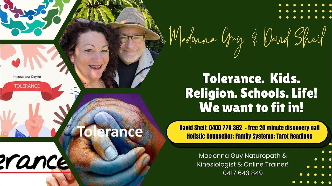 Let's chat about tolerance - parents, religion, choices, mandates... we all deserve love & peace!