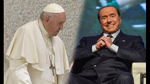 IL PIDDUISTA SILVIO BERLUSCONI PAGA PER LA SEPOLTURA DEL PIDDUISTA PAPA FRANCESCO