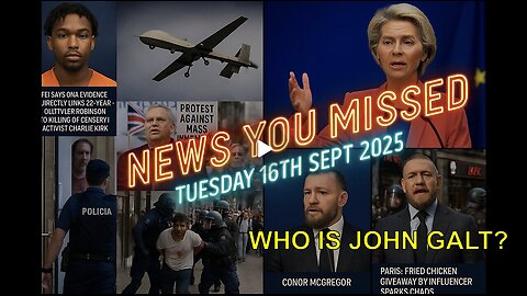 NEWS U MISSED WITH PAUL BROOKER & WARREN THORNTON TUESDAY 16TH SEPTEMBER 2025