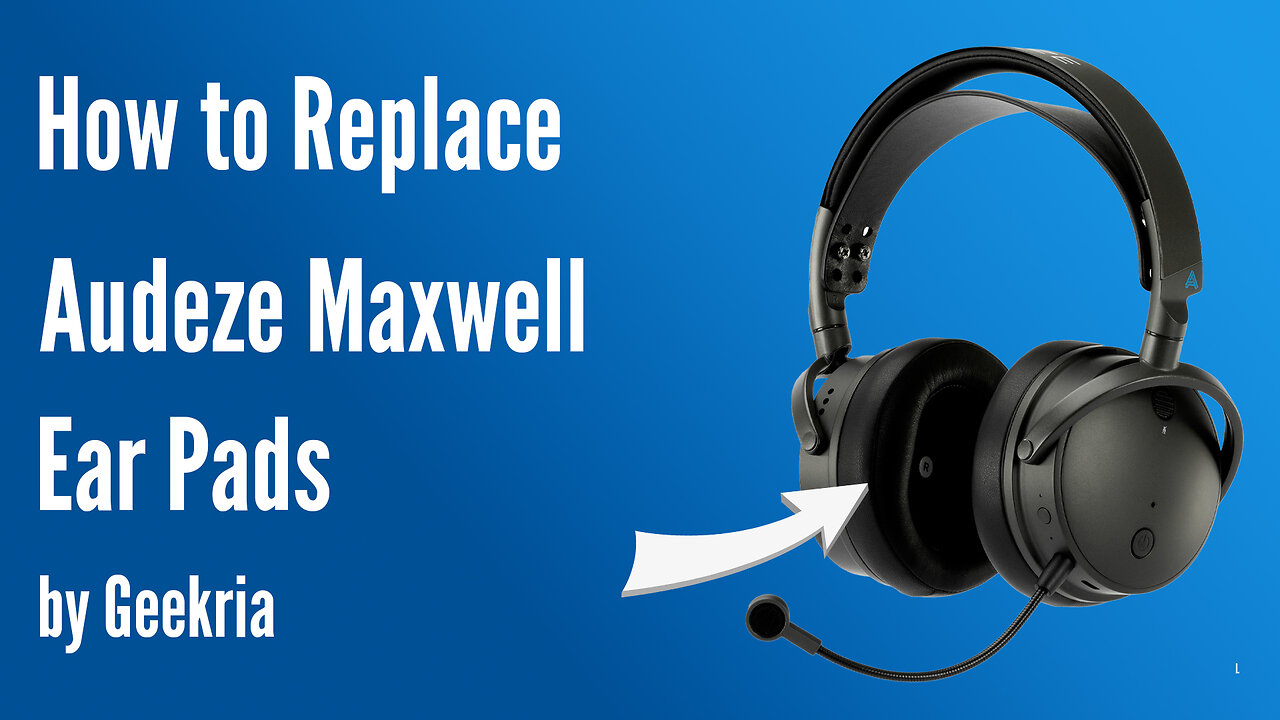 How to Replace Audeze Maxwell Headphones Ear Pads / Cushions | Geekria