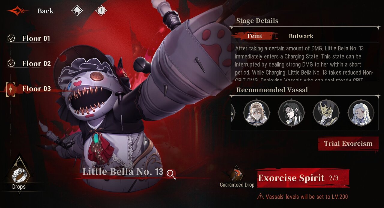 シルブラ Silver and Blood: Skill Sequence and beating Little Bella Floor 3