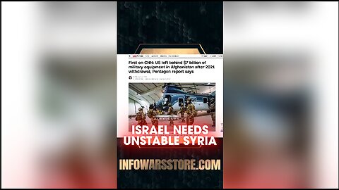 Alex Jones: Israel Needs an Unstable Syria To Destroy The Middle East - 5/20/25
