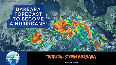 ⚠️ Tropical Storm Barbara Strengthens: Hurricane Likely Soon!