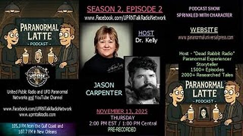 Paranormal Latte Podcast- “Dead Rabbit Radio” with Carpenter