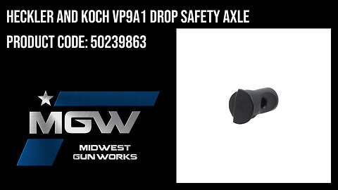 Heckler and Koch VP9A1 Drop Safety Axle - 50239863