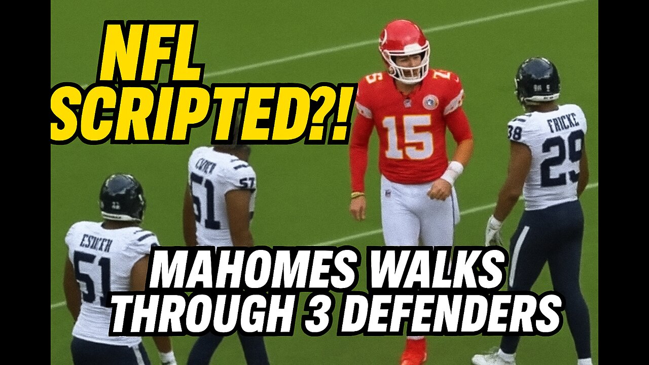 NFL SCRIPTED?! Mahomes Walks Through 3 Defenders 😳