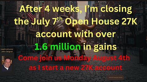 August 1st, 2025 BYOB Trading Day in Review. Video. For educational purposes only.