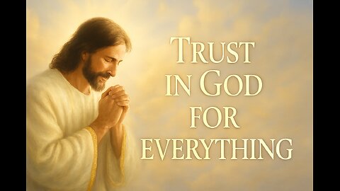 Trust in God for everything