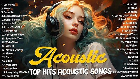 New Acoustic Songs 2025 ✔ Relaxing Love Songs Cover Playlist ✔ Latest English Music 2025
